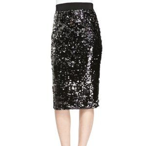 Milly Sequin Pencil Skirt
